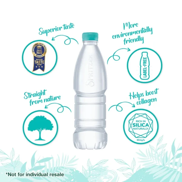 Spritzer Natural Mineral Water Label Free (550ML X 24)