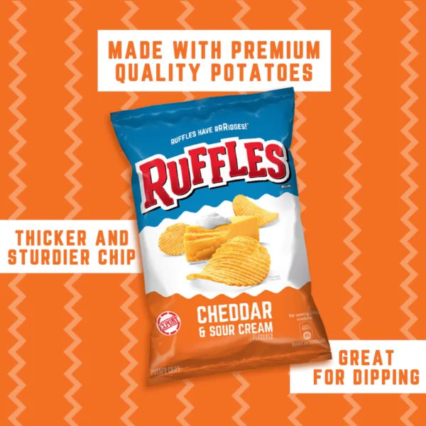 my-11134207-7r98o-lv1e7l8pe69xf6.webp Ruffles Cheddar & Sour Cream 170g