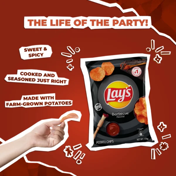 Lay's BBQ Potato Chips 170g