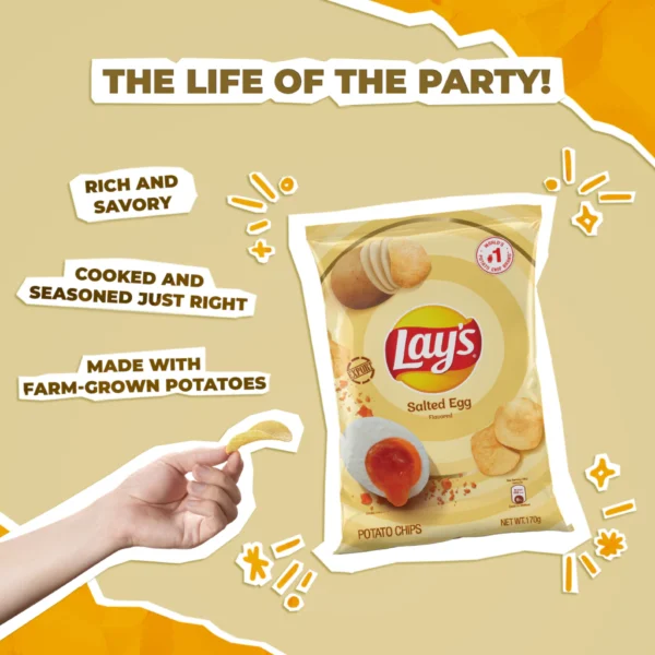 Lay's Salted Egg Potato Chips 170g