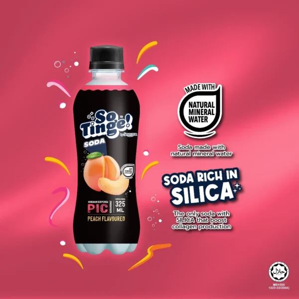 my-11134207-820l5-mq35e6f1mcy7c1.webp Spritzer So Tinge Carbonated Flavoured Drink Peach (325ML X 24)