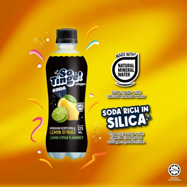 Spritzer So Tinge Carbonated Flavoured Drink Lemon Citrus (325ML X 24)